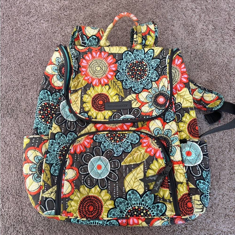Vera Bradley Floral Patterned Backpack